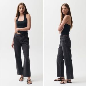 Pistola | Lexi Mid Rise Bowed Straight Jean
